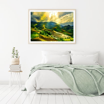 Paddy Fields Scenery View Home Decor Premium Quality Poster Print Choose Your Sizes