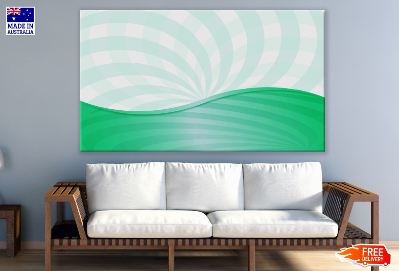 Green Abstract Design Print 100% Australian Made