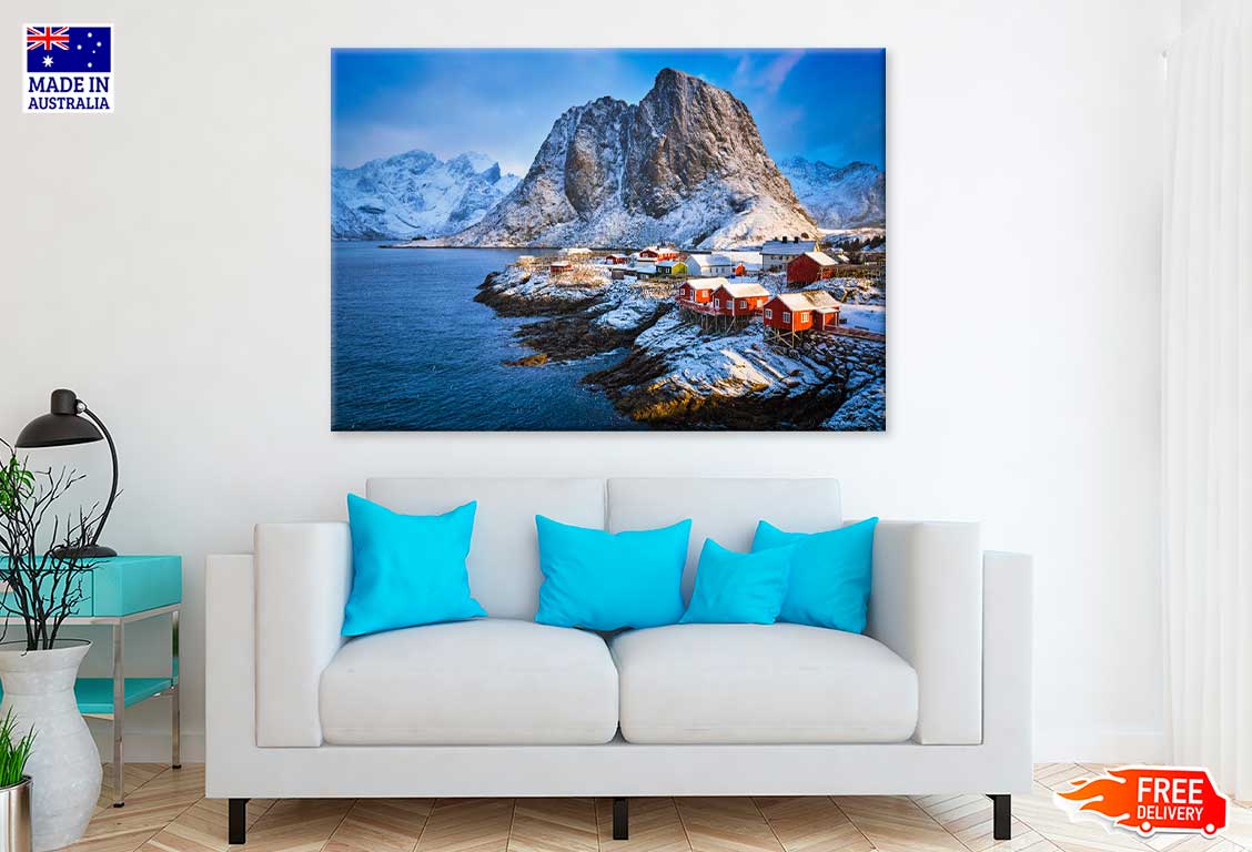 Hamnoy Village on Lofoten Island View Photograph Print 100% Australian Made