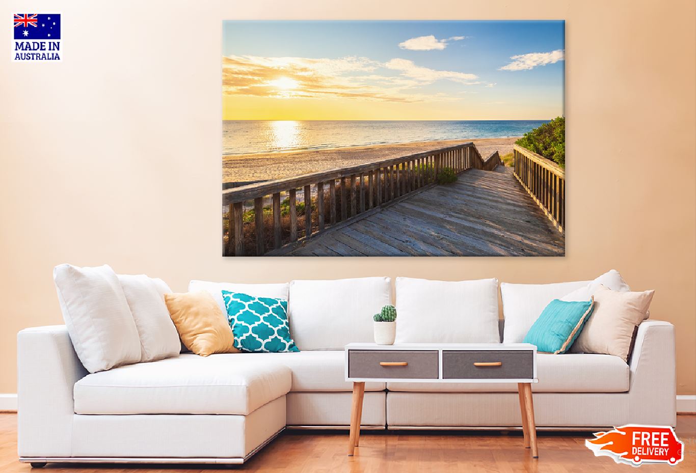 Boardwalk to O'Sullivan Beach Photograph Print 100% Australian Made