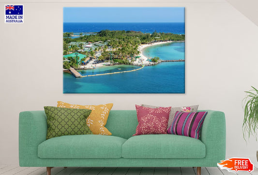 Roatan Honduras Island View Photograph Print 100% Australian Made