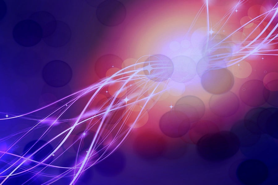 Pink Lines & Lights Digital Abstract Design Print 100% Australian Made