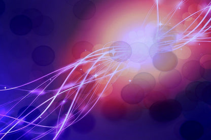 Pink Lines & Lights Digital Abstract Design Print 100% Australian Made