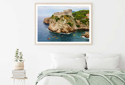 Dubrovnik Sea Coastline Scenery View Photograph Home Decor Premium Quality Poster Print Choose Your Sizes