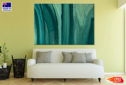 Dark Green Liquid Marble Abstract Design Print 100% Australian Made
