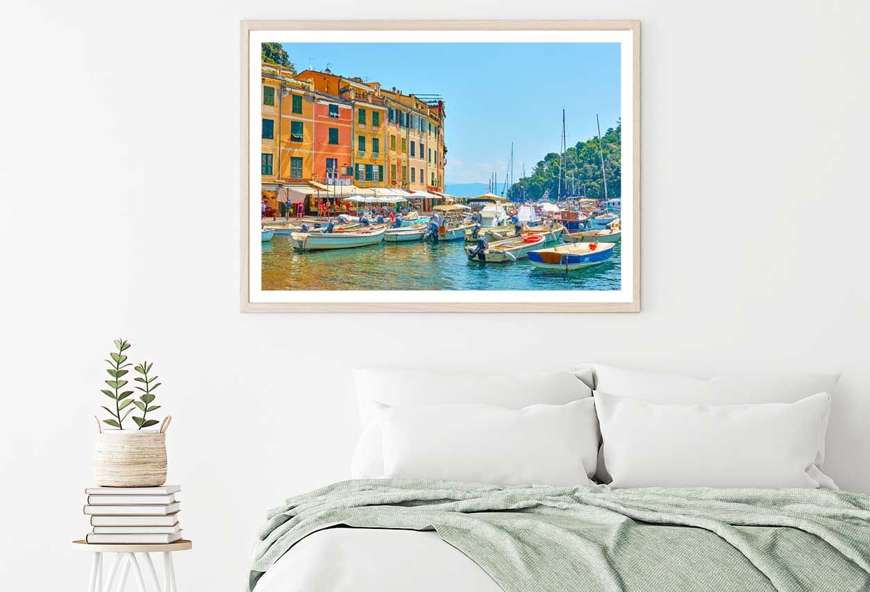 Harbour Portofino View Photograph Liguria Home Decor Premium Quality Poster Print Choose Your Sizes