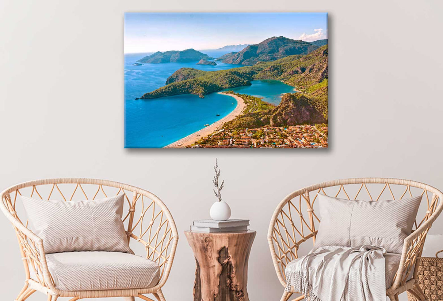 Bella Home Oludeniz Beach Photograph Turkey Print Canvas Ready to hang