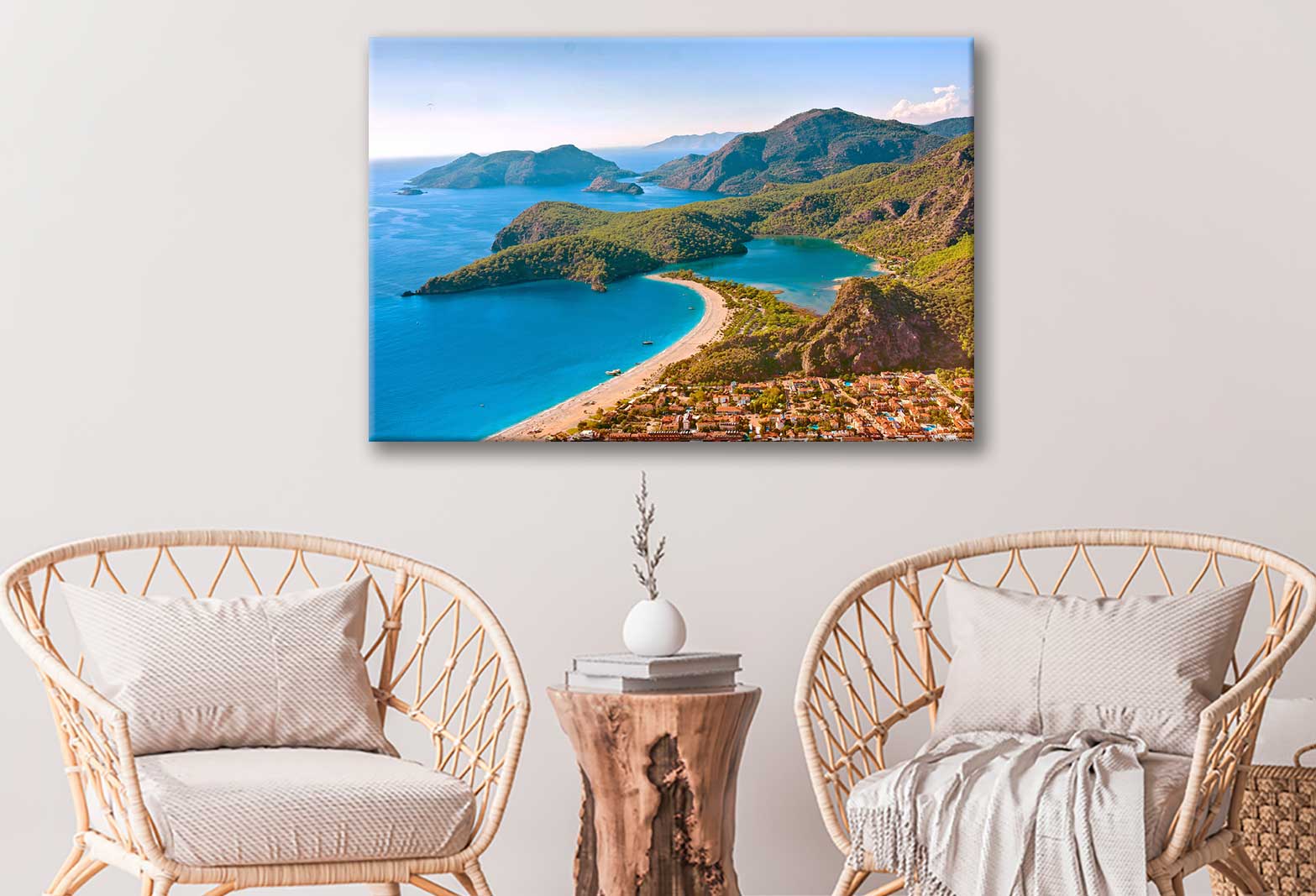 Bella Home Oludeniz Beach Photograph Turkey Print Canvas Ready to hang