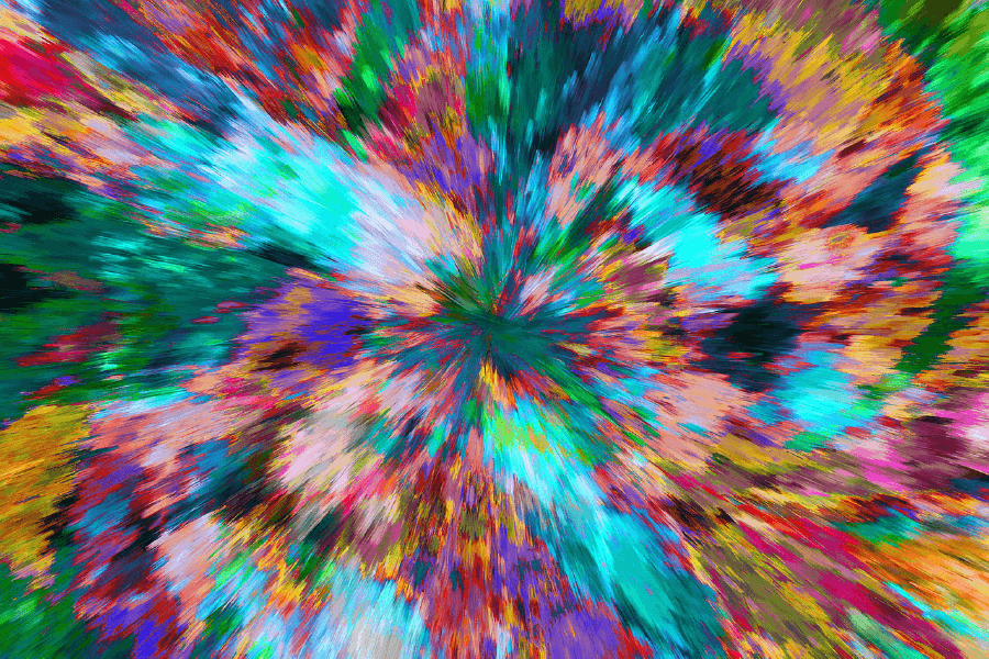 Colorful Abstract Design Print 100% Australian Made