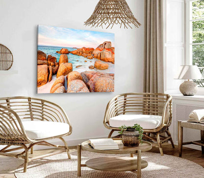 Bella Home The Giant Granite Rock Boulders Print Canvas Ready to hang