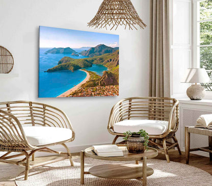 Bella Home Oludeniz Beach Photograph Turkey Print Canvas Ready to hang