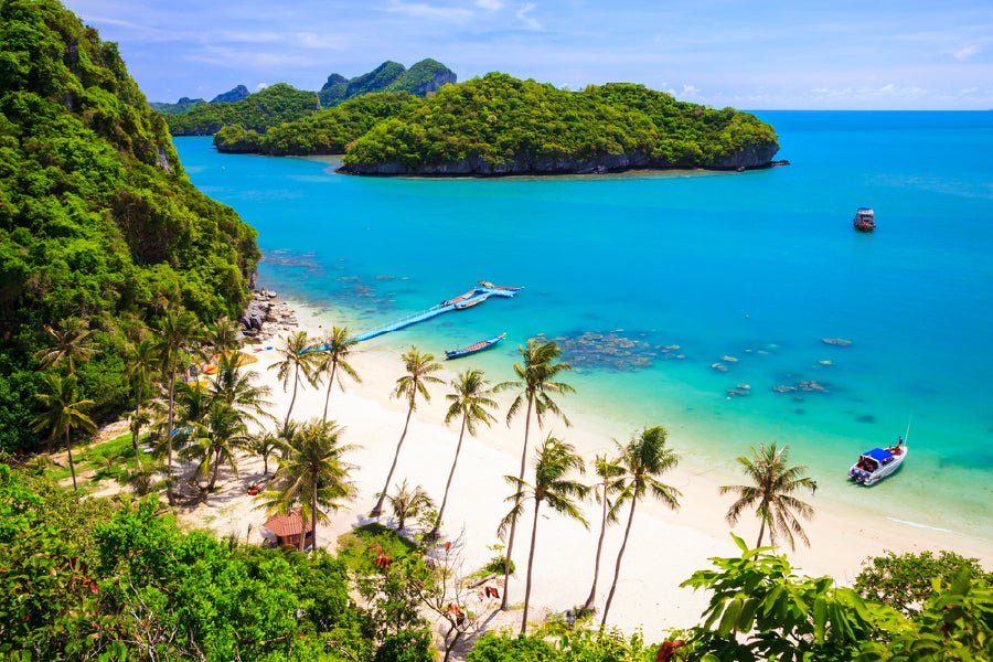 Bella Home Koh Samui Beach Island View Print Canvas Ready to hang