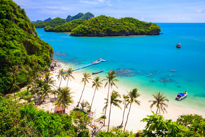 Bella Home Koh Samui Beach Island View Print Canvas Ready to hang