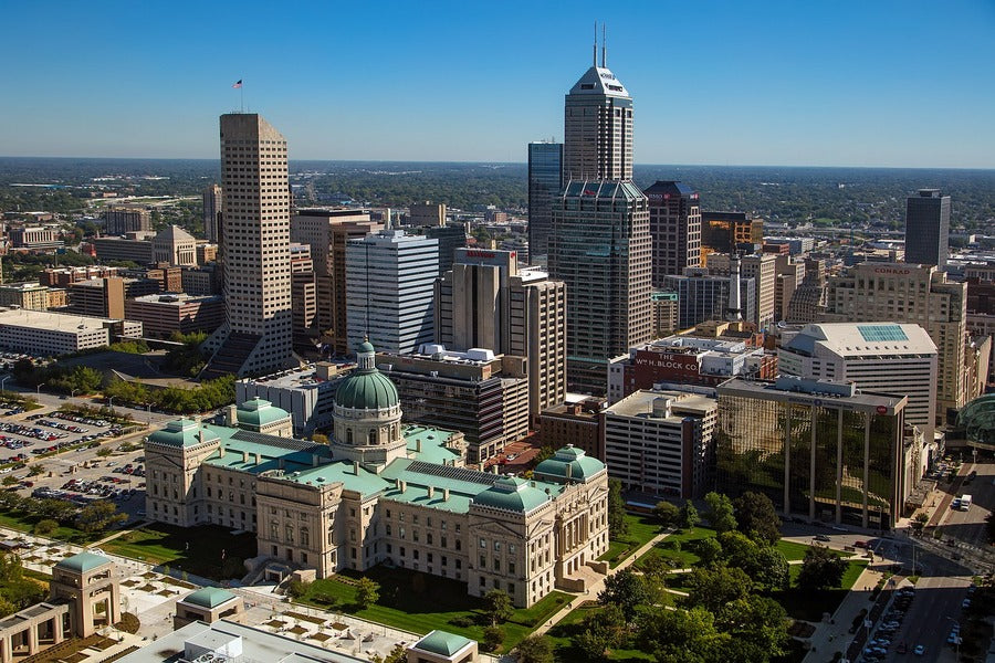 Downtown Indianapolis Skyline Photograph Print 100% Australian Made