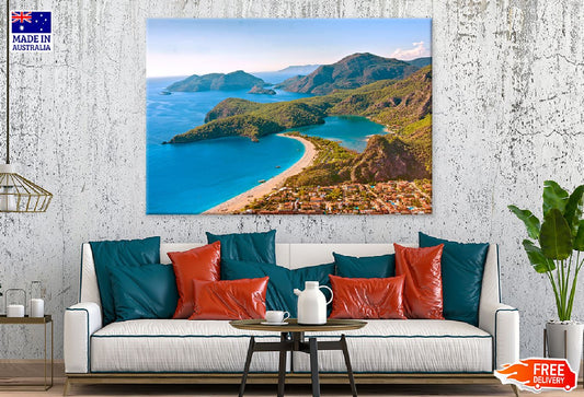 Oludeniz Beach View Photograph Turkey Print 100% Australian Made