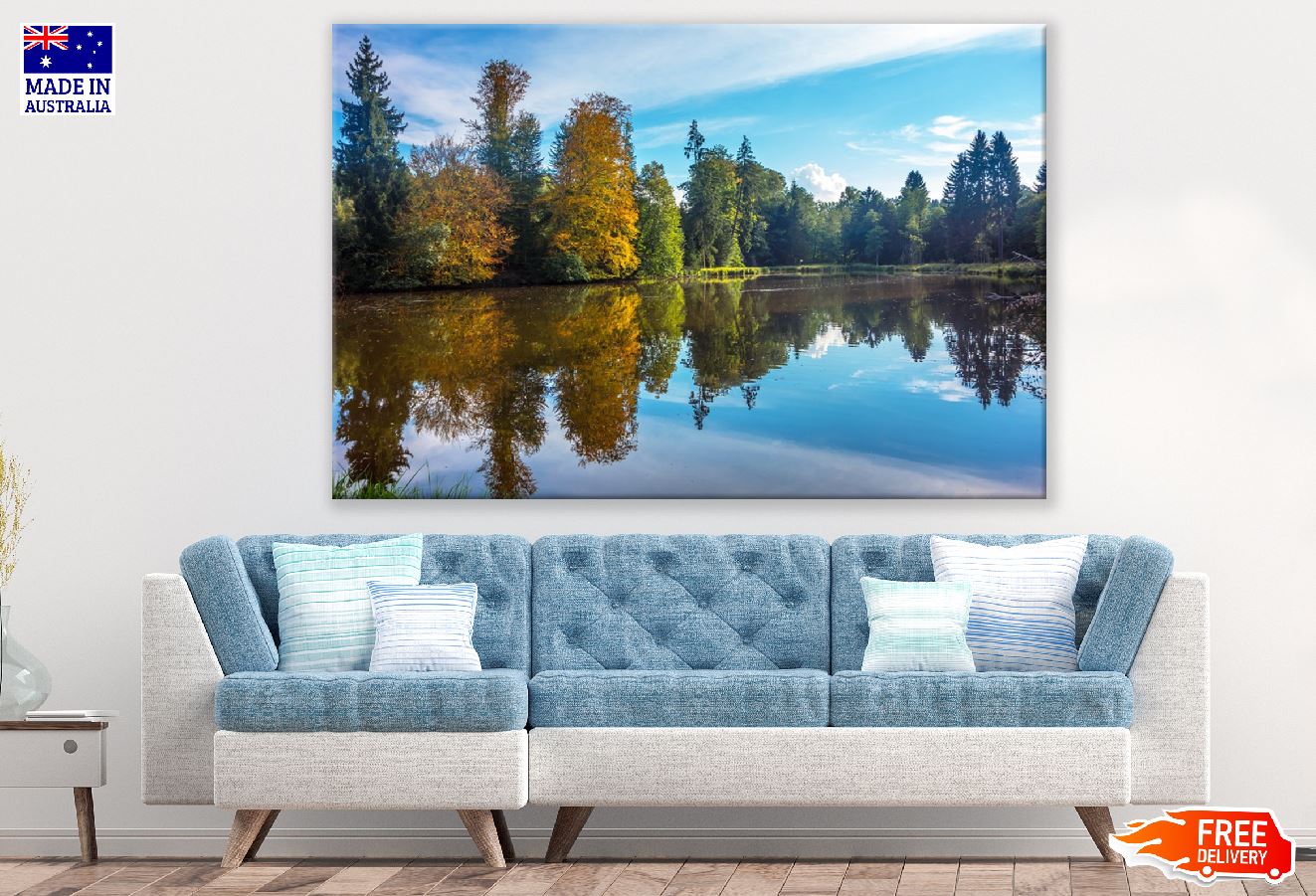 Autumn Forest & River Photograph Print 100% Australian Made