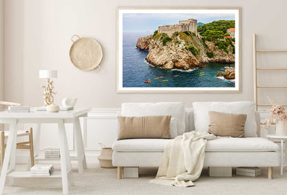 Dubrovnik Sea Coastline Scenery View Photograph Home Decor Premium Quality Poster Print Choose Your Sizes