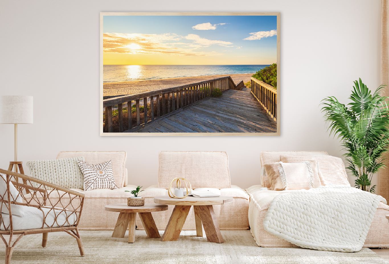 Boardwalk to O'Sullivan Beach View Photograph Home Decor Premium Quality Poster Print Choose Your Sizes