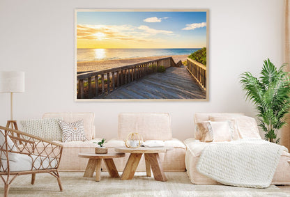 Boardwalk to O'Sullivan Beach View Photograph Home Decor Premium Quality Poster Print Choose Your Sizes