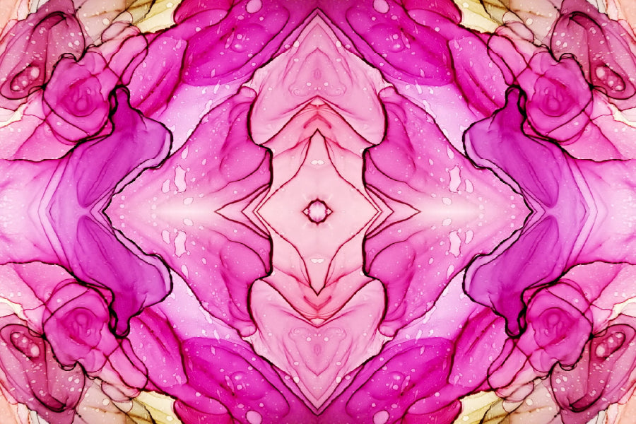 Pink Spanish Marble Abstract Design Print 100% Australian Made