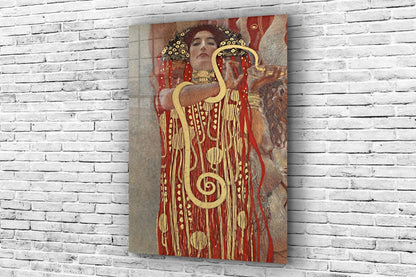 Gustav Klimt Hygieia Print Tempered Glass Wall Art 100% Made in Australia Ready to Hang