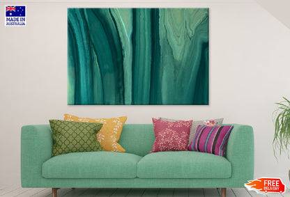 Dark Green Liquid Marble Abstract Design Print 100% Australian Made