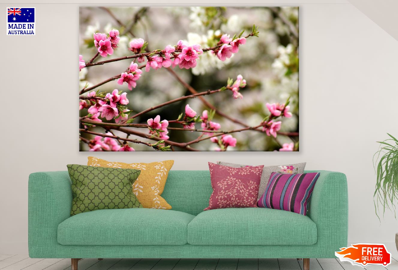 Flowering Trees View Photograph Print 100% Australian Made