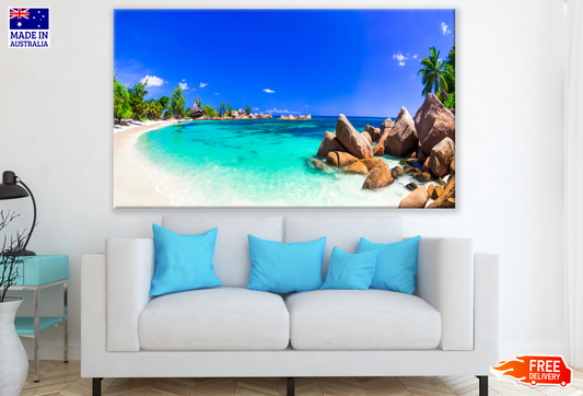 Stunning Beach View & Rocks Photograph Print 100% Australian Made