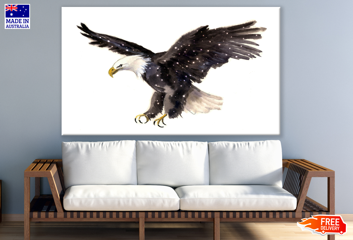 Flying Eagle Painting Print 100% Australian Made