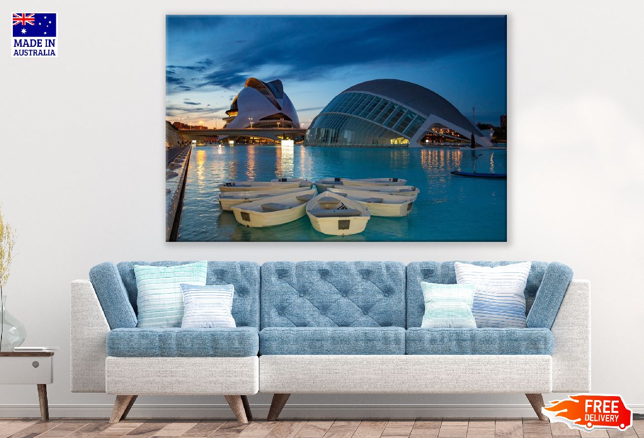 The City of Arts and Sciences Valencia Sunset Photograph Print 100% Australian Made