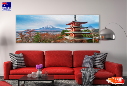 Panoramic Canvas Arakurayama Sengen Park in Japan High Quality 100% Australian made wall Canvas Print ready to hang