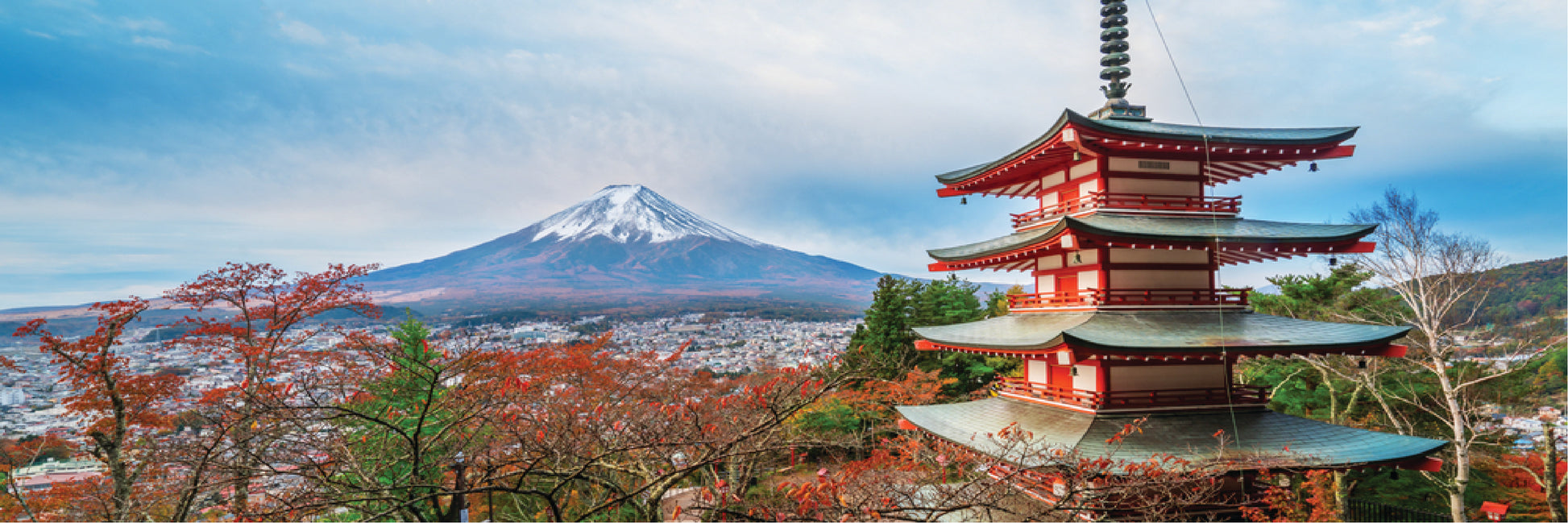 Panoramic Canvas Arakurayama Sengen Park in Japan High Quality 100% Australian made wall Canvas Print ready to hang