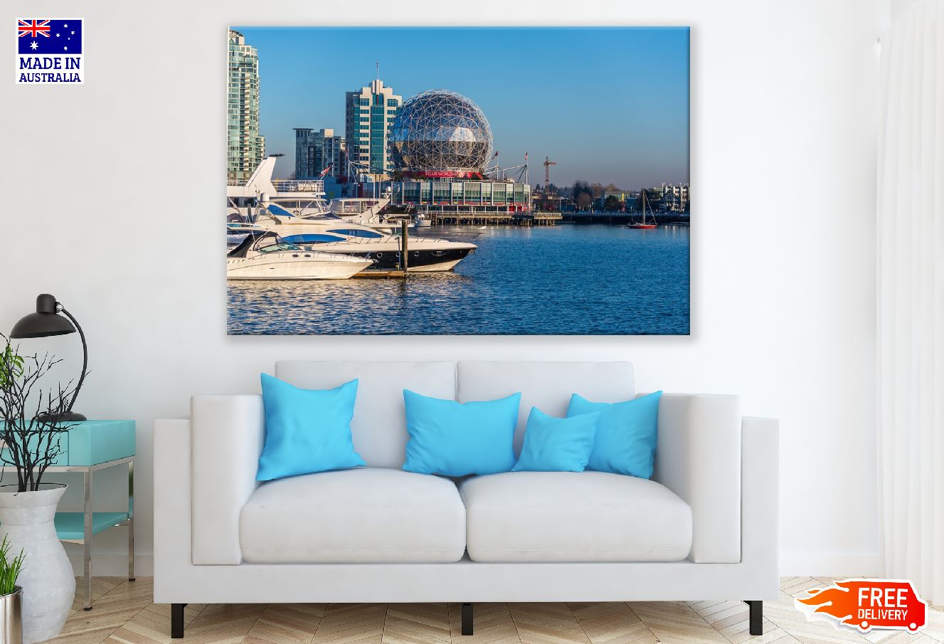 Pacific Central Station Sea View Vancouver, Canada Print 100% Australian Made