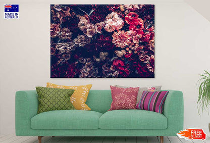 Pink & Red Flowers Photograph Print 100% Australian Made