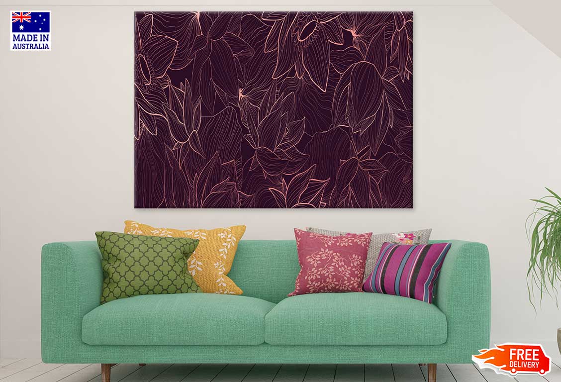Flower Pattern Vector Art Design Print 100% Australian Made