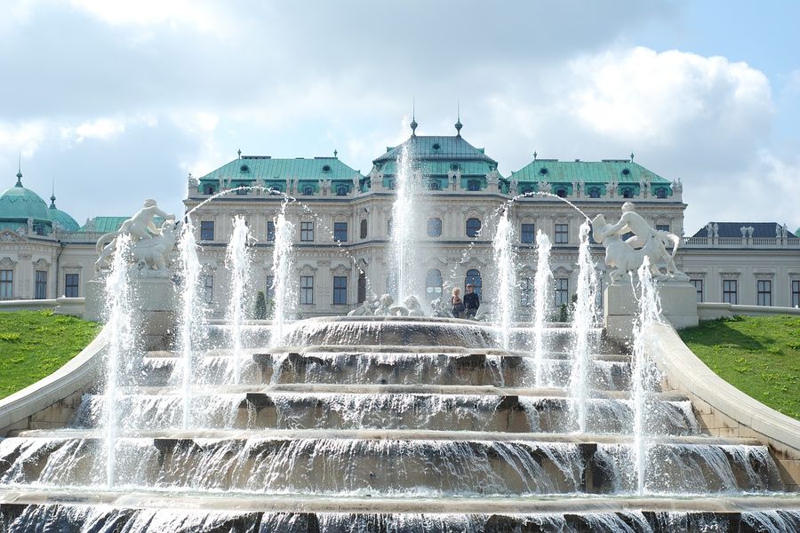 Belvedere Historic Building Complex in Vienna, Austria Print 100% Australian Made