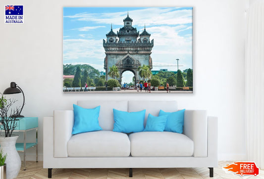 Patuxai Vientiane City Skyline Photograph, Laos Print 100% Australian Made
