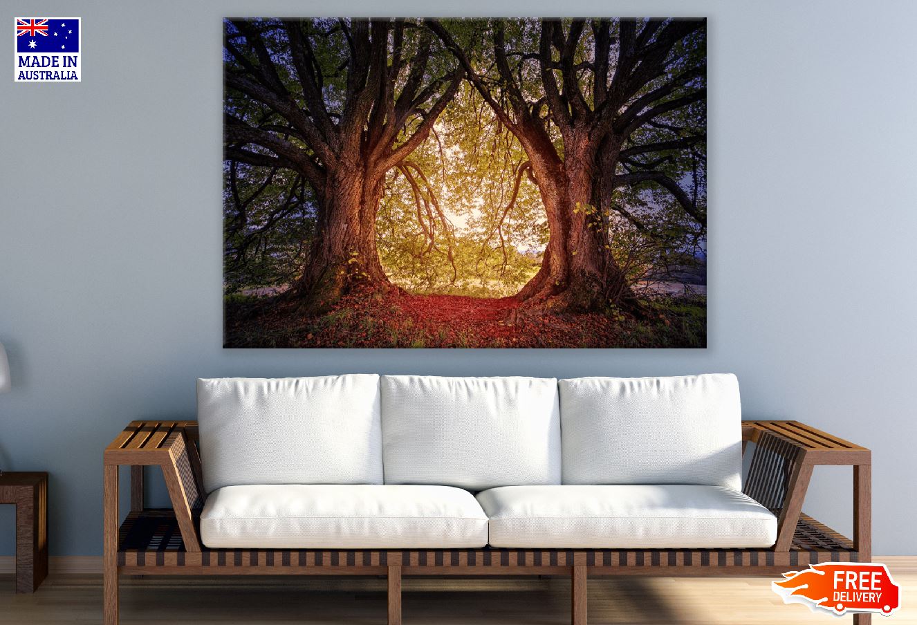 Trees on Sunset Photograph Print 100% Australian Made