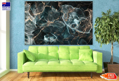 Green & Gold Abstract Design Print 100% Australian Made