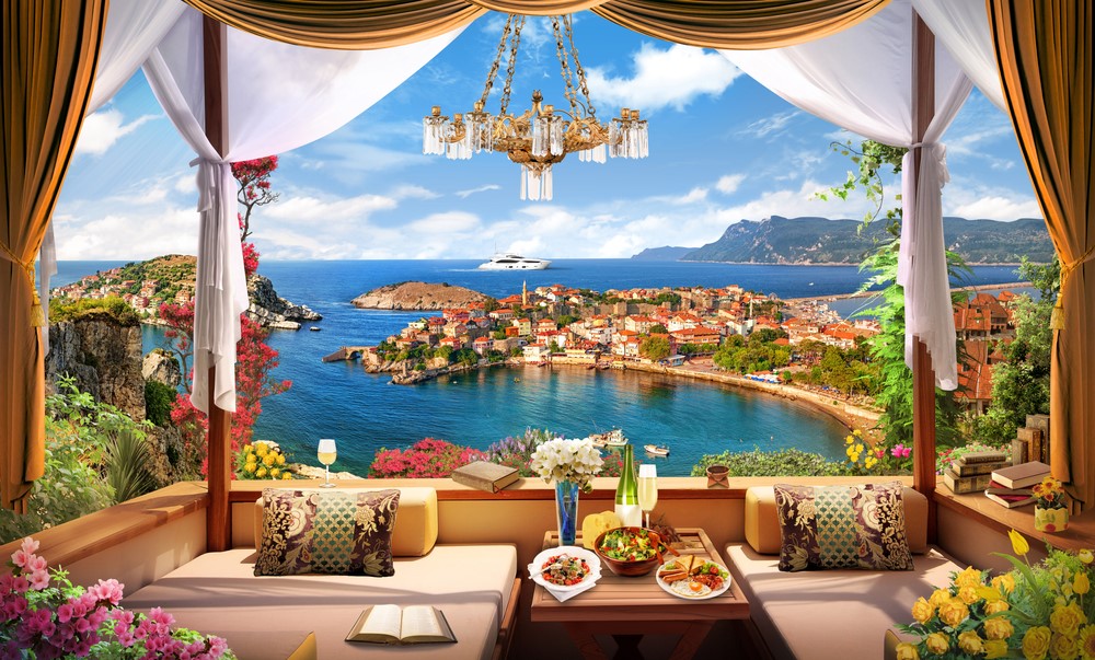Beautiful View of the Mediterranean Bay Scenery Photograph Print 100% Australian Made