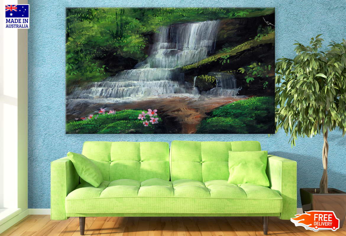 Waterfall Painting Print 100% Australian Made