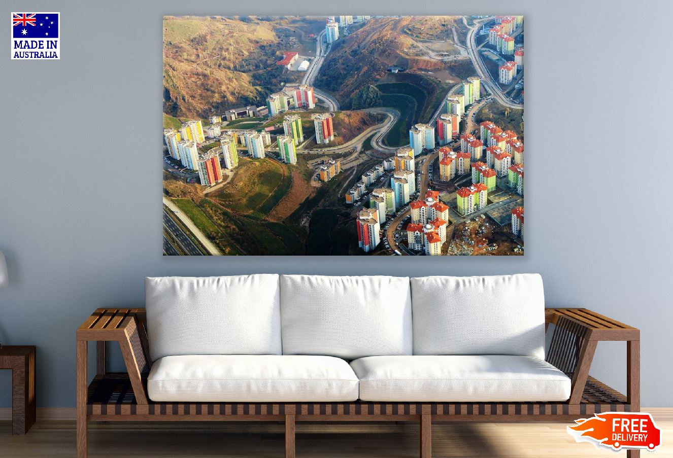 Cityscape View Skyline Photograph Print 100% Australian Made