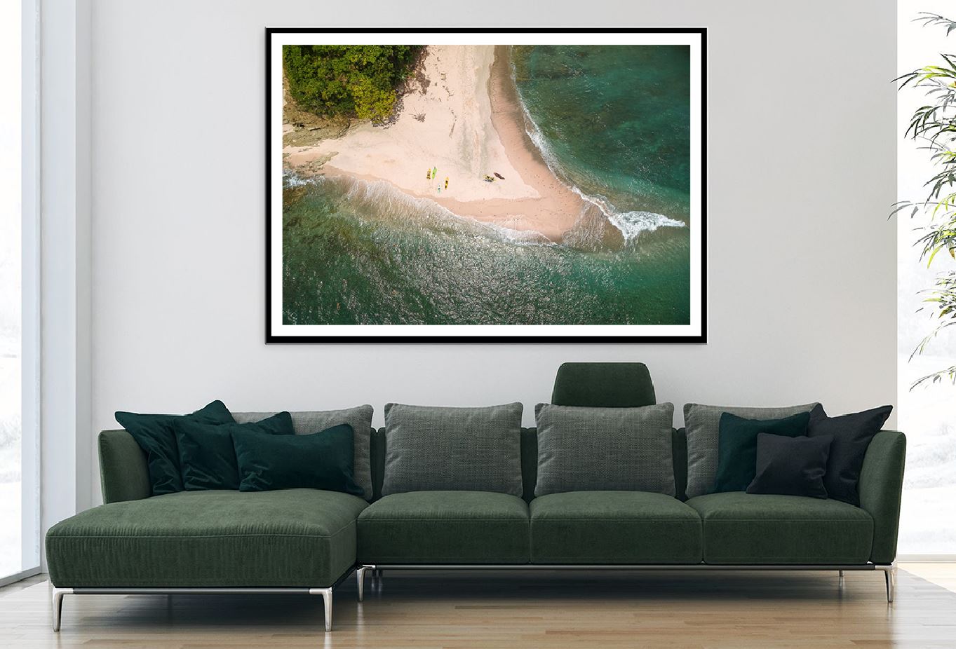 Costa Rican Coast-line & Island View Photograph Home Decor Premium Quality Poster Print Choose Your Sizes