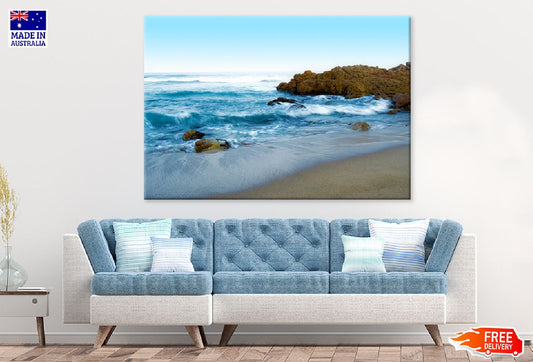 Rocks on Seashore View Photograph Print 100% Australian Made