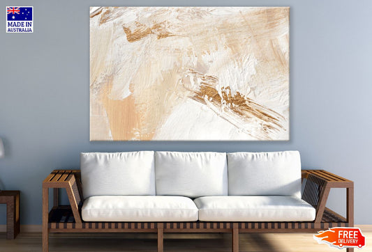 Orange & White Abstract Design Print 100% Australian Made