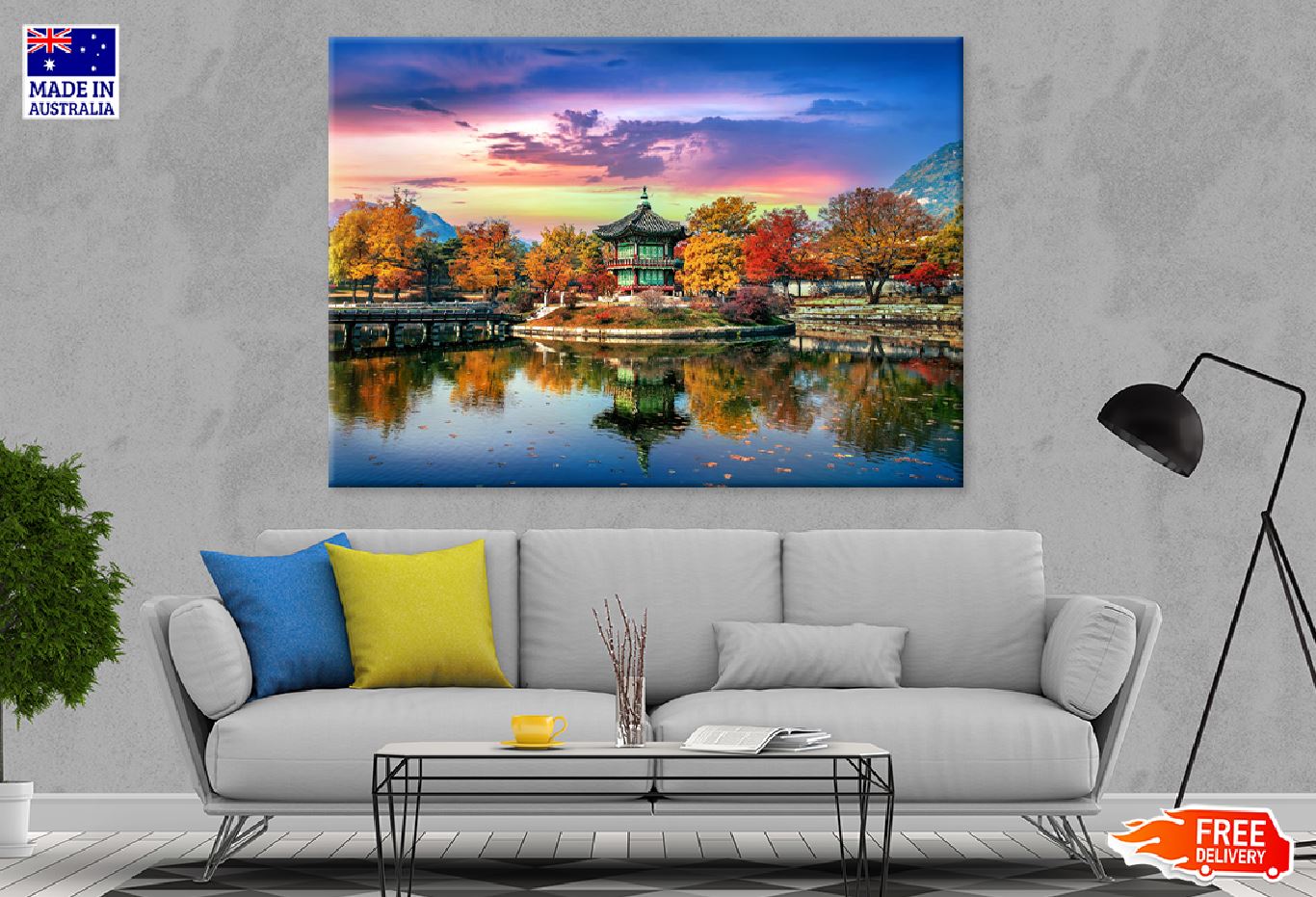Autumn Trees in Gyeongbokgung Palace South Korea Print 100% Australian Made