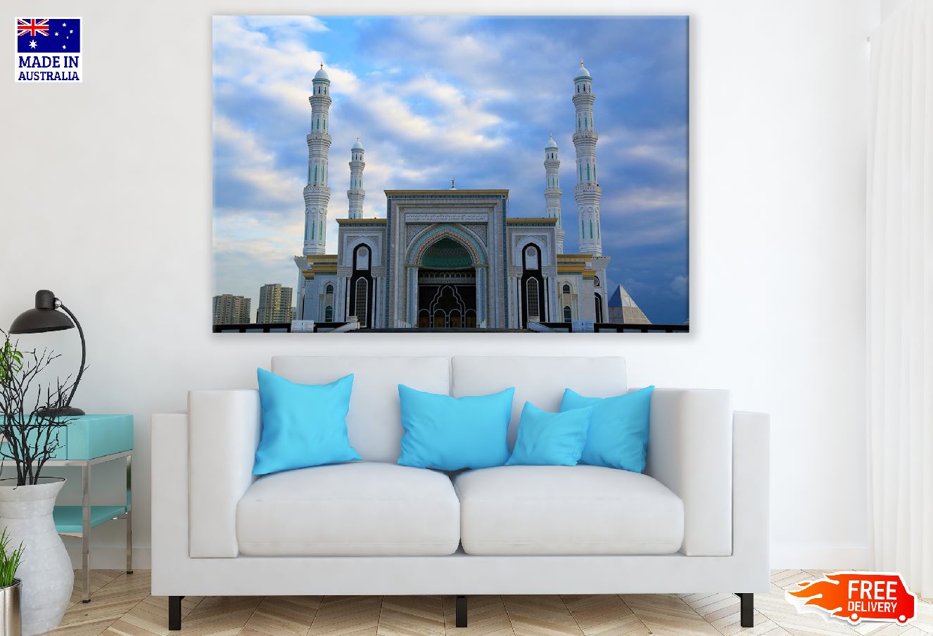 Hazrat Sultan Mosque Photograph Kazakhstan Print 100% Australian Made
