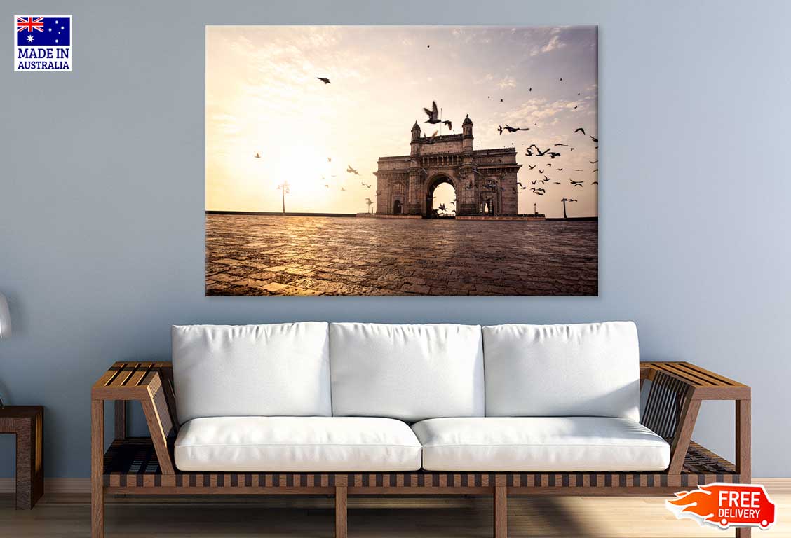 Gateway of India Sunset Scenery Photograph Print 100% Australian Made