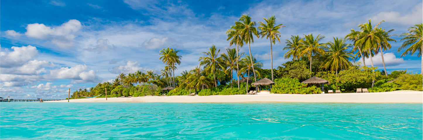 Panoramic Canvas Tranquil Island Sea View Photograph High Quality 100% Australian Made Wall Canvas Print Ready to Hang