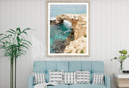 Stones Hills Seashore View Photograph Cyprus Home Decor Premium Quality Poster Print Choose Your Sizes